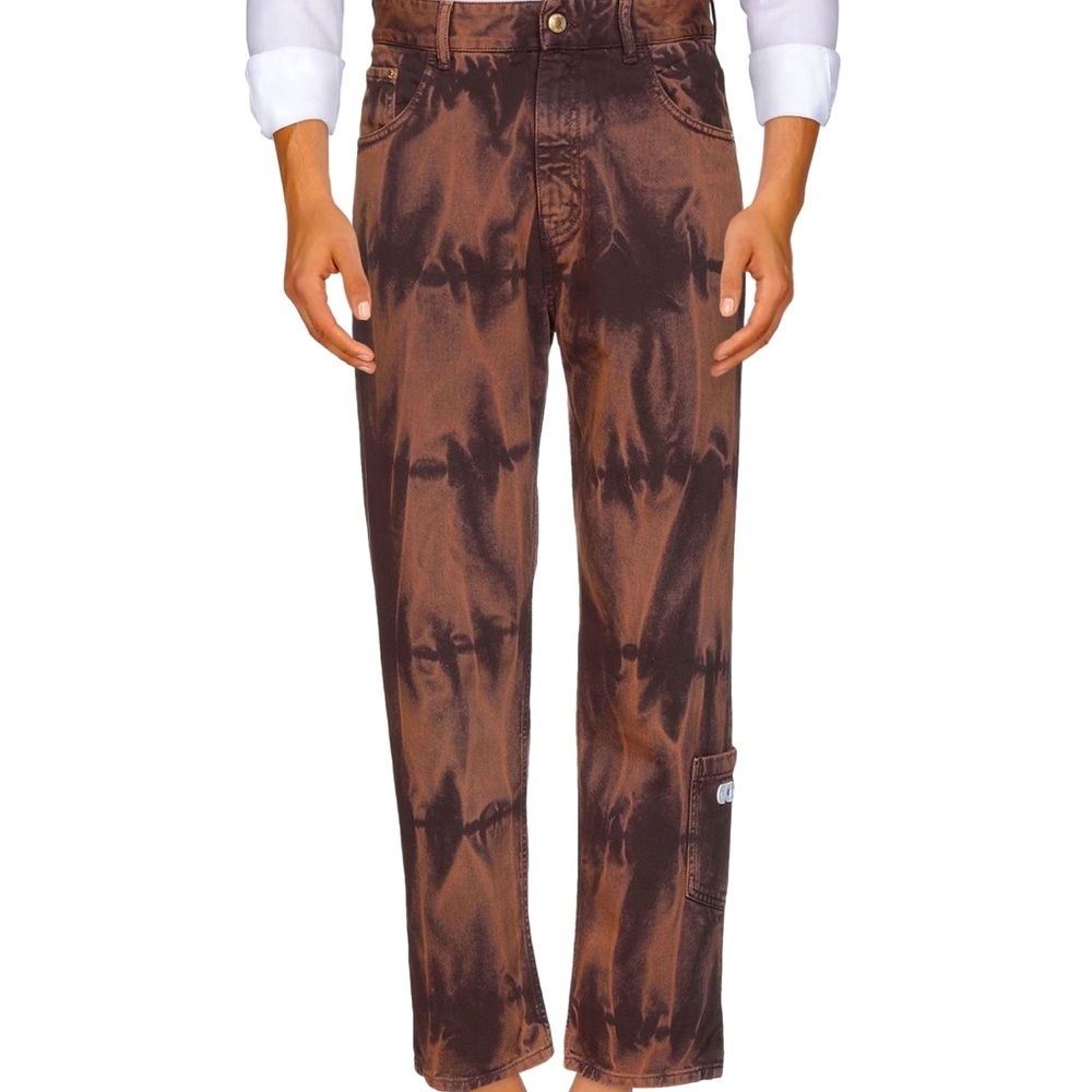 Gcds denim tie dye pants